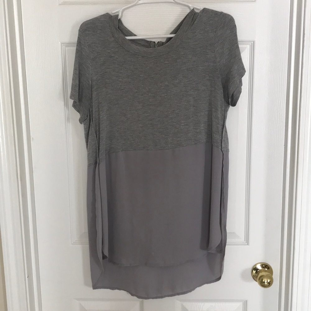 Fun Grey Stylish Tee with Flair
